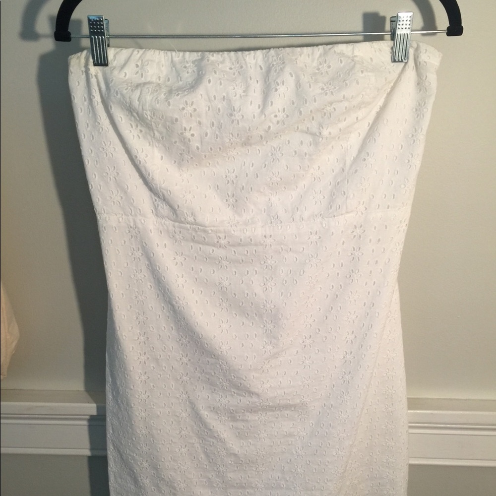 Old Navy Strapless Eyelet Dress
